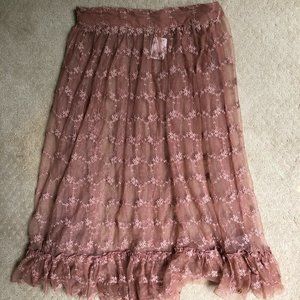 Free People Sheer Lace skirt